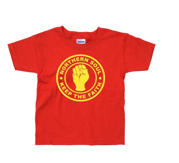(image for) Childrens Northern Soul T Shirt - Keep The Faith ss122 - Click Image to Close