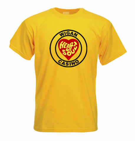 (image for) Northern Soul T Shirt - Heart of Soul Wigan Casino ss118 - Click Image to Close