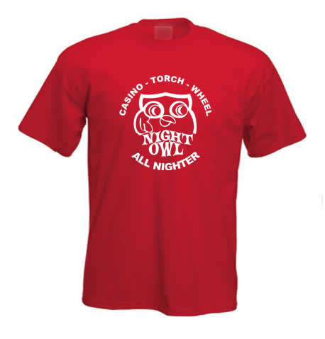 Northern Soul T Shirt - Owl Up All Night ss128