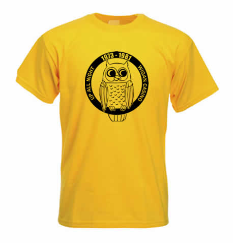 (image for) Northern Soul T shirt - Wigan Casino up all night ss214 - Click Image to Close