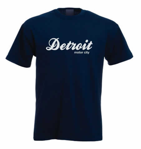 (image for) Detroit motor city T shirt - Click Image to Close